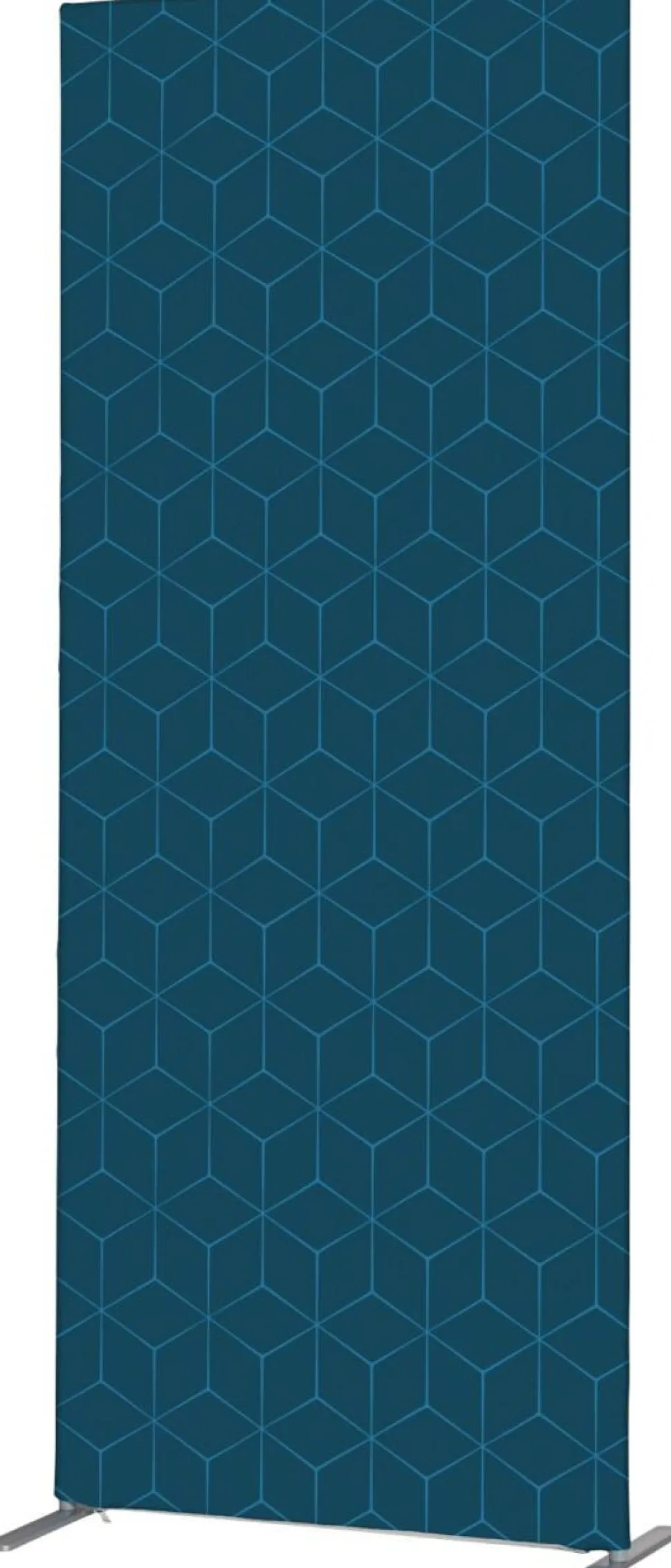 SHOWDOWN Deco Scheidingswand Aluminium Blauw 1.020 x 450 x 2.020 mm