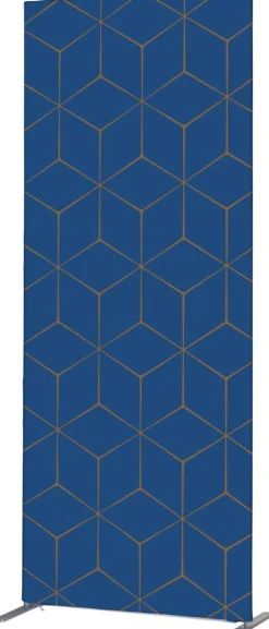 SHOWDOWN Deco Scheidingswand Aluminium Blauw 1.020 x 450 x 2.020 mm
