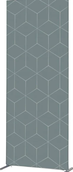 SHOWDOWN Deco Scheidingswand Aluminium Grijs 870 x 450 x 2.020 mm