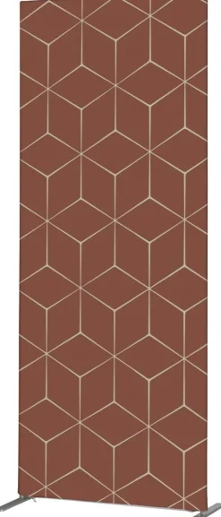 SHOWDOWN Deco Scheidingswand Aluminium Roest 1.020 x 450 x 2.020 mm