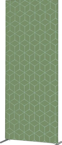 SHOWDOWN Deco Scheidingswand Aluminium Groen 870 x 450 x 2.020 mm