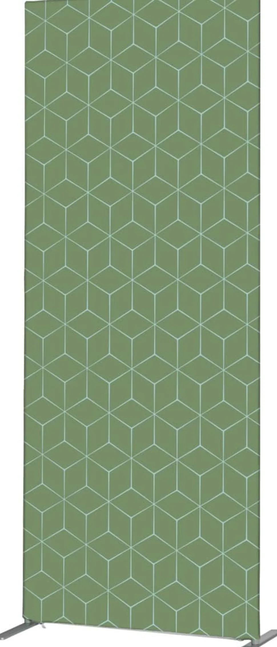 SHOWDOWN Deco Scheidingswand Aluminium Groen 870 x 450 x 2.020 mm