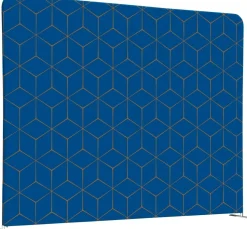 SHOWDOWN EU Scheidingswand Aluminium Blauw 1,500 x 1,500 x 450 mm