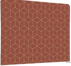 SHOWDOWN EU Scheidingswand Aluminium Roest 1,500 x 1,500 x 450 mm