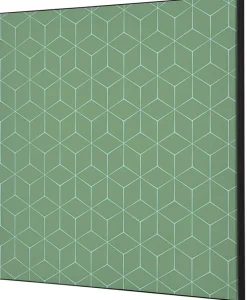 SHOWDOWN Hexagon Textielen Wanddecoratie Multikleur Aluminium
