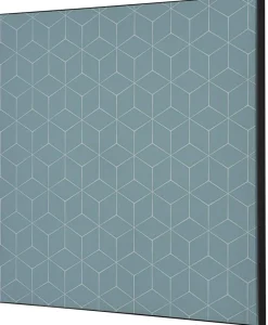 SHOWDOWN Hexagon Textielen Wanddecoratie Multikleur Aluminium