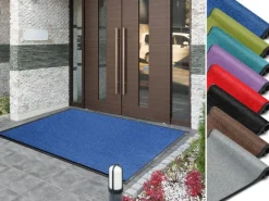 Sky Droogloopmat Monochrome High-Twist Nylon, polyamide Blauw 1500 x 900 mm
