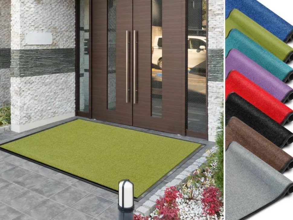Sky Droogloopmat Monochrome High-Twist nylon, Polyamide Groen 600 x 400 mm