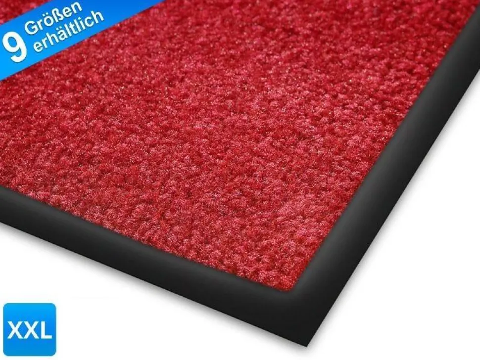 Sky Droogloopmat Monochrome High-Twist nylon, polyamide Rood 4000 x 2000 mm