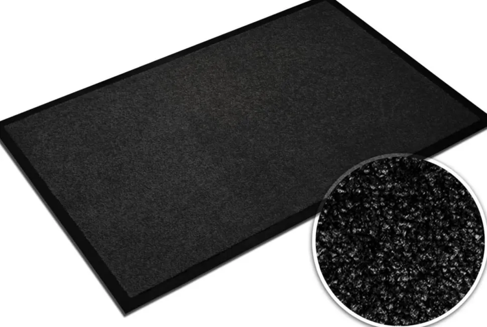 Sky Droogloopmat Monochrome High-Twist nylon, polyamide Zwart 2000 x 2000 mm