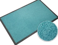 Sky droogloopmat Monochrome High-Twist Nylon, Polyamide Turquoise 1500 x 900 mm