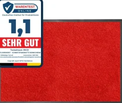 Sky Schoonloop deurmat Monochroom Rood 900 x 1500 mm