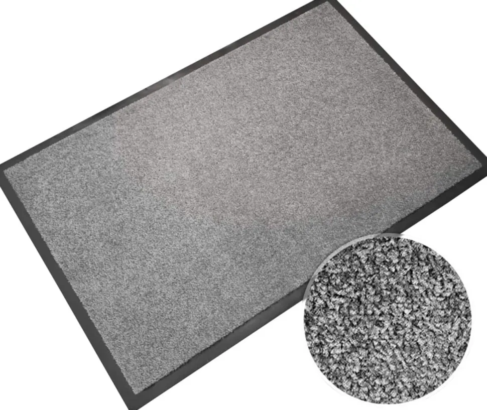 Sky Schoonloopmat Monochroom Zilver 1200 x 1800 mm