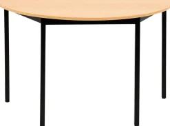 Sodematub Halfrond Halfronde tafel Beuken IJzer Zwart 1.200 x 600 x 740 mm