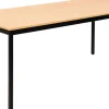Sodematub Rechthoekig Tafel Beuken IJzer Zwart 1.800 x 800 x 740 mm