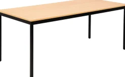 Sodematub Rechthoekig Tafel Beuken IJzer Zwart 1.800 x 800 x 740 mm