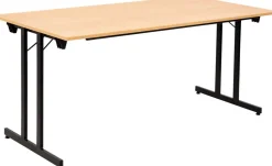 Sodematub Rechthoekig Vouwtafel TPMU168 Beuken Hout Zwart 1.600 x 800 x 740 mm