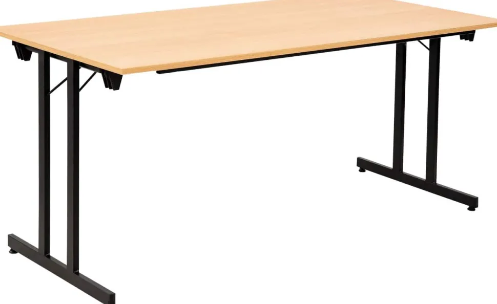 Sodematub Rechthoekig Vouwtafel TPMU168 Beuken Hout Zwart 1.600 x 800 x 740 mm