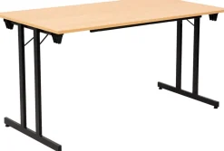 Sodematub Rechthoekig Vouwtafel TPMU147 Beuken Hout Zwart 1.400 x 700 x 740 mm
