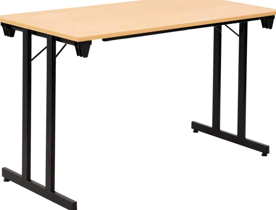 Sodematub Rechthoekig Vouwtafel TPMU126 Beuken Hout Zwart 1.200 x 600 x 740 mm