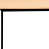 Sodematub Trapeziumvormig Trapeziumvormige tafel Beuken IJzer Zwart 1.600 x 800 x 740 mm