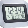 TechnoLine Digitale wandklok WS8005 22,8 cm x 2,8 cm x 18 cm Zilver, zwart