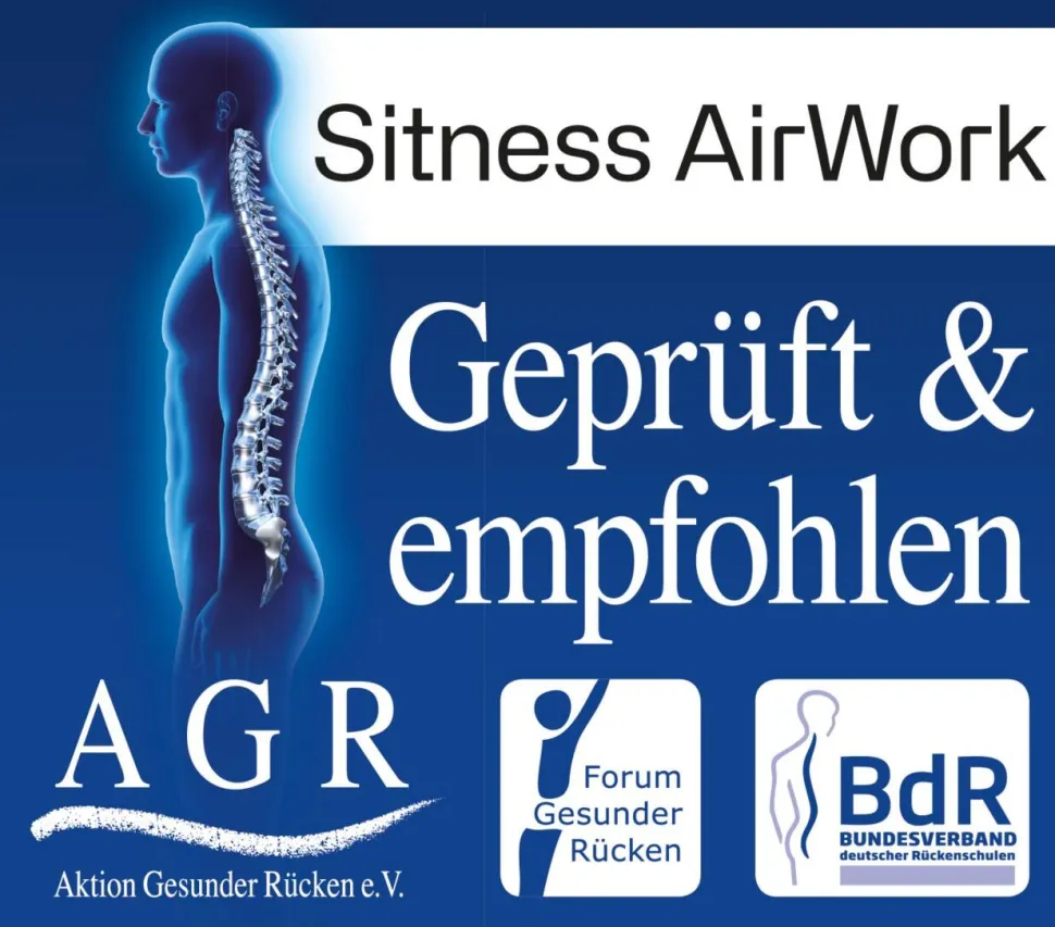 TOPSTAR Airwork G Bureaustoel Synchroonmechanisme 2D armleuning In hoogte verstelbare zitting Antraciet 110 kg