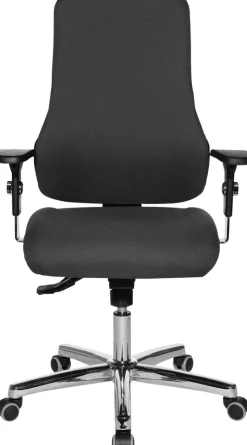 TOPSTAR Ergonomische stoel Synchroonmechanisme Stof In hoogte verstelbare armleuning Grijs 110 kg Sitness 55