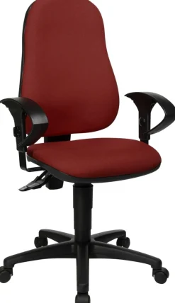 TOPSTAR Ergonomische stoel Permanent Contact Stof In hoogte verstelbare armleuning Bordeaux 110 kg Point 60