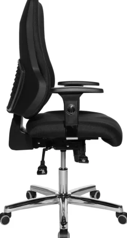 TOPSTAR Ergonomische stoel Synchroonmechanisme Stof In hoogte verstelbare armleuning Zwart 110 kg Sitness 55