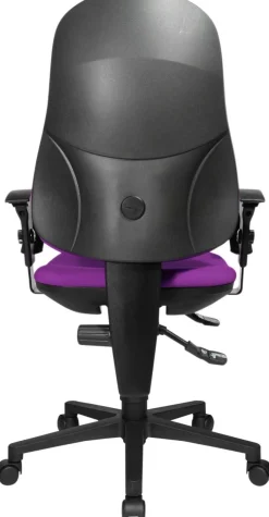 TOPSTAR Ergonomische stoel Permanent Contact Stof In hoogte verstelbare armleuning Paars 110 kg Point 70