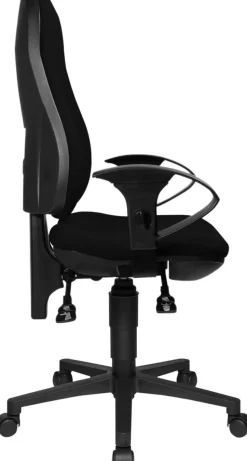 TOPSTAR Ergonomische stoel Permanent Contact Stof In hoogte verstelbare armleuning Zwart 110 kg Point 70