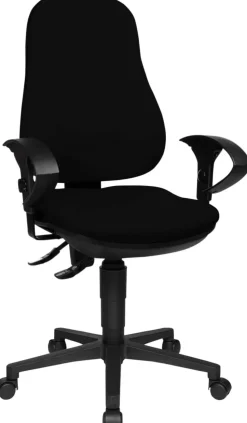 TOPSTAR Ergonomische stoel Permanent Contact Stof In hoogte verstelbare armleuning Zwart 110 kg Point 70