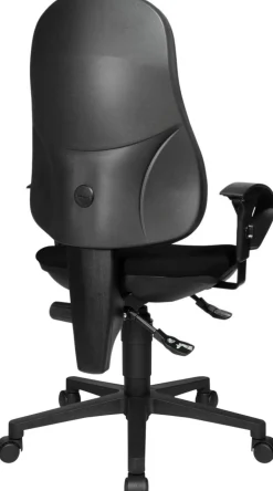 TOPSTAR Ergonomische stoel Permanent Contact Stof In hoogte verstelbare armleuning Zwart 110 kg Point 70