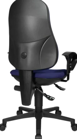 TOPSTAR Ergonomische stoel Permanent Contact Stof In hoogte verstelbare armleuning Blauw 110 kg Point 70