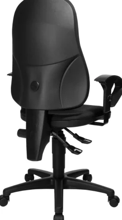 TOPSTAR Ergonomische stoel Permanent Contact Stof In hoogte verstelbare armleuning Zwart 110 kg Point 60