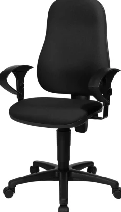 TOPSTAR Ergonomische stoel Permanent Contact Stof In hoogte verstelbare armleuning Zwart 110 kg Point 60