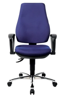 TOPSTAR Ergonomische stoel Permanent Contact Stof Vaste armleuning Blauw 110 kg Power Star Profi