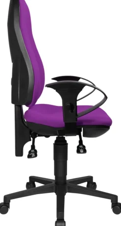 TOPSTAR Ergonomische stoel Permanent Contact Stof In hoogte verstelbare armleuning Paars 110 kg Point 60