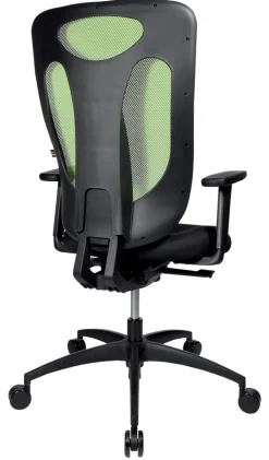 TOPSTAR Net Pro 110 Synchro Ergonomische stoel Synchroonmechanisme In hoogte verstelbare armleuning In hoogte verstelbare zitting Groen, zwart 110 kg