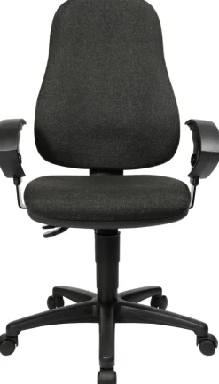 TOPSTAR Point 60 Bureaustoel Permanent Contact Stof In hoogte verstelbare armleuning Antraciet 110 kg