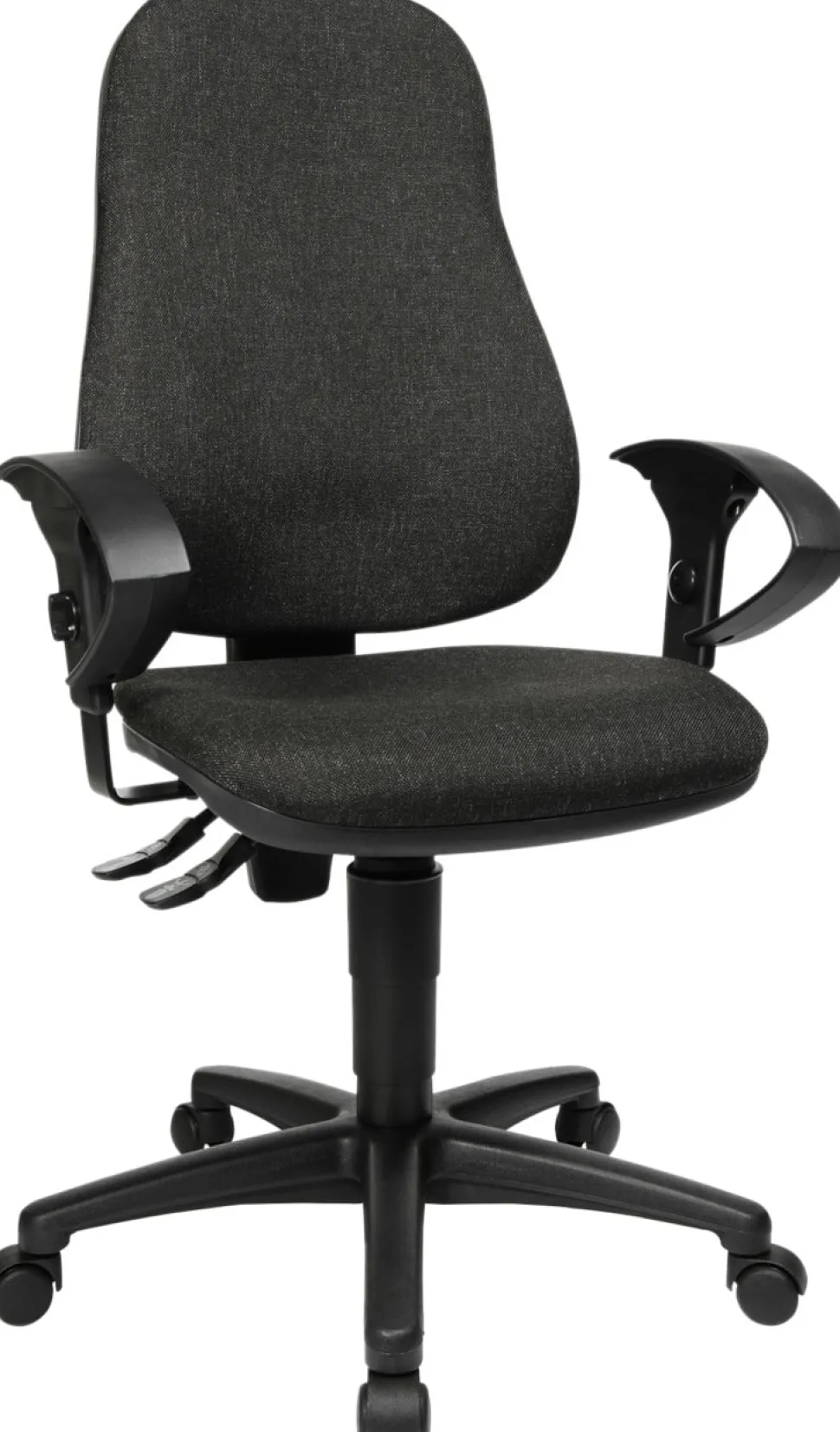 TOPSTAR Point 60 Bureaustoel Permanent Contact Stof In hoogte verstelbare armleuning Antraciet 110 kg