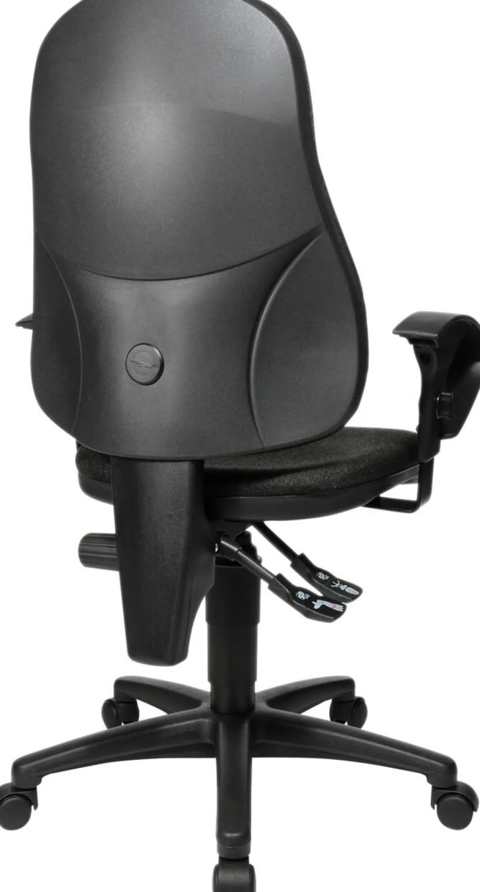 TOPSTAR Point 60 Bureaustoel Permanent Contact Stof In hoogte verstelbare armleuning Antraciet 110 kg