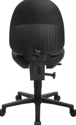 TOPSTAR Tekenkruk Permanent Contact Kunstleder Zonder armleuning Zwart 110 kg TEC 50 5 Wieltjes