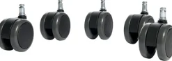 TOPSTAR Wielen voor harde vloeren 6990-7 Zwart 5 Stuks