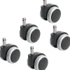 TOPSTAR wielen voor harde vloeren Design grijs 5 stuks