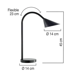 Unilux Bureaulamp Sol Zwart