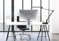 Unilux Mamboled Vrijstaand Bureaulamp LED Zwart 280 x 190 x 600 mm