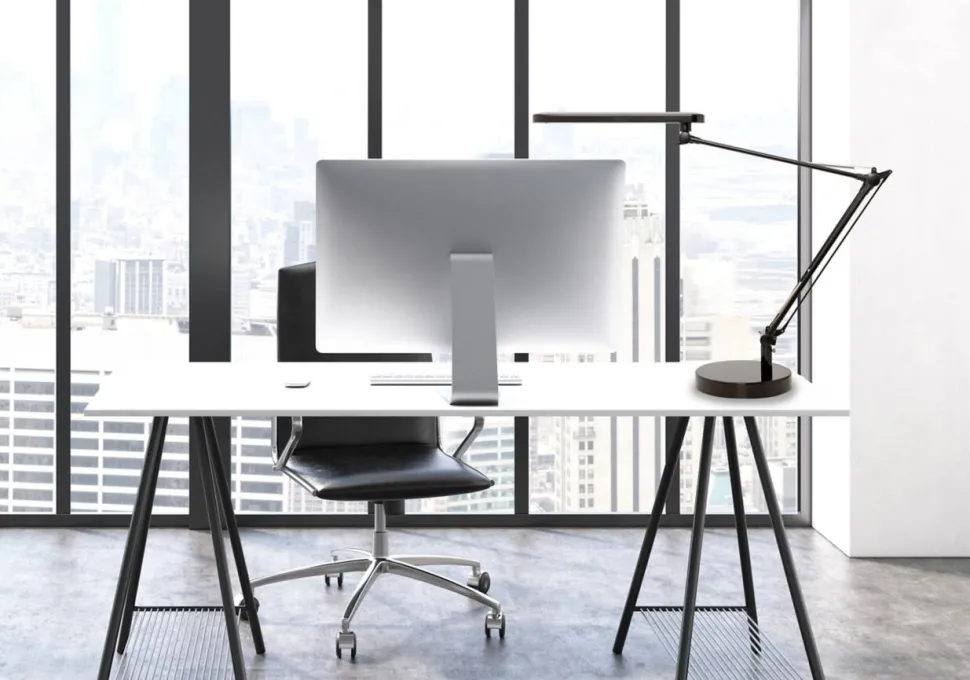 Unilux Mamboled Vrijstaand Bureaulamp LED Zwart 280 x 190 x 600 mm