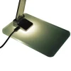 Unilux Popy Vrijstaand Bureaulamp LED Wit, Zilver USB 300 x 120 x 350 mm